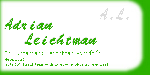 adrian leichtman business card